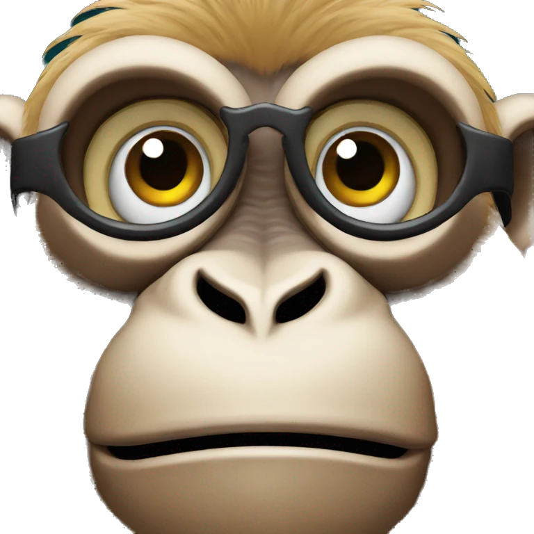 cool monkey head emoji