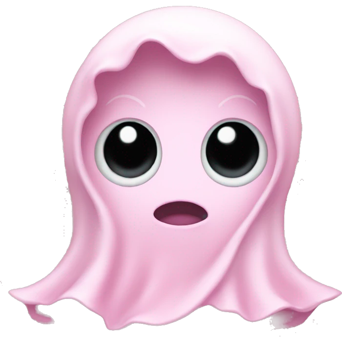 baby pink ghost emoji