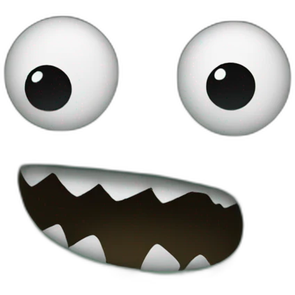 A monster in a dumpster emoji