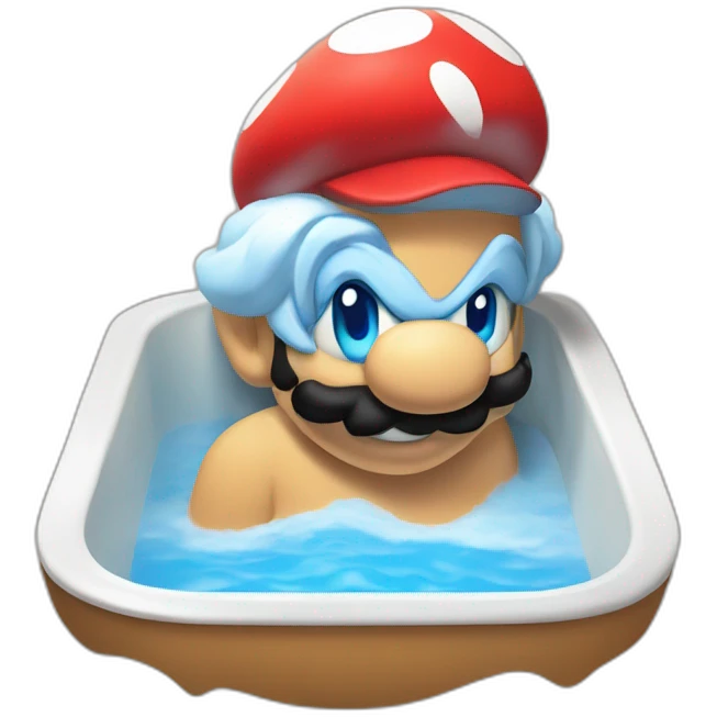 Mario bross bath emoji