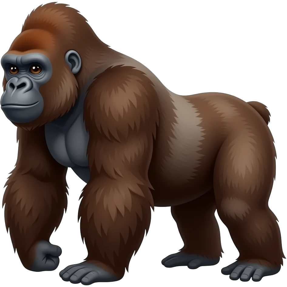 Make gorilla colour to 🦧this emoji