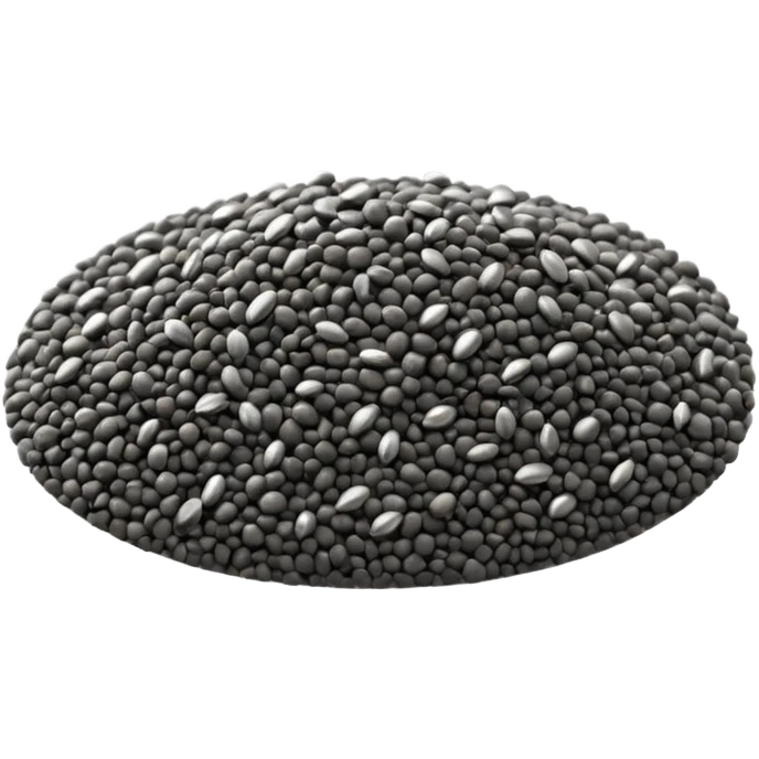 Semi di chia sparpagliati emoji