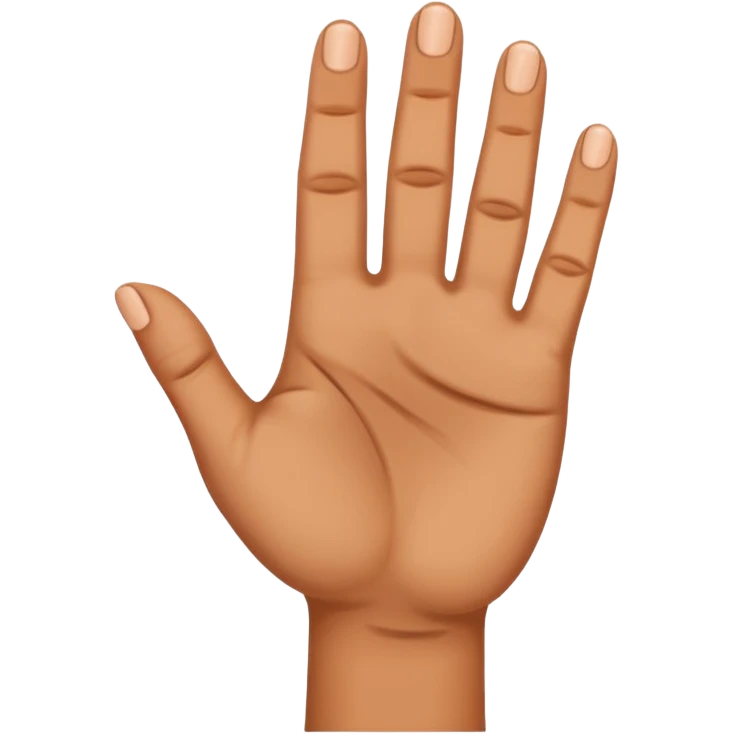 4 fingers thumb inwards emoji