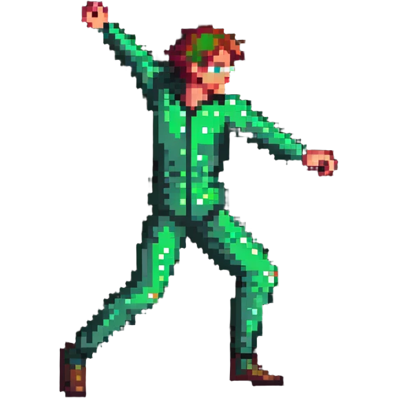 energetic fast-moving person in dynamic pose emoji