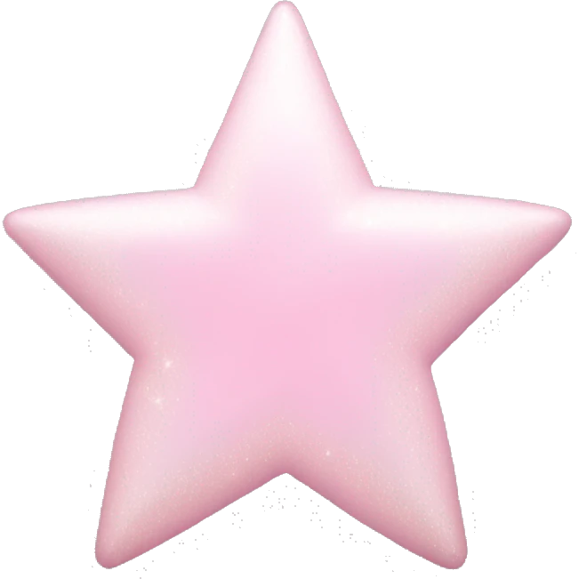 pale pink star sparkle emoji