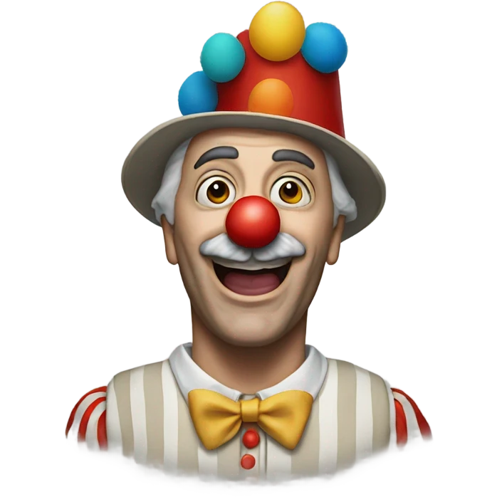 Graham Roberts phelps as a clown emoji
