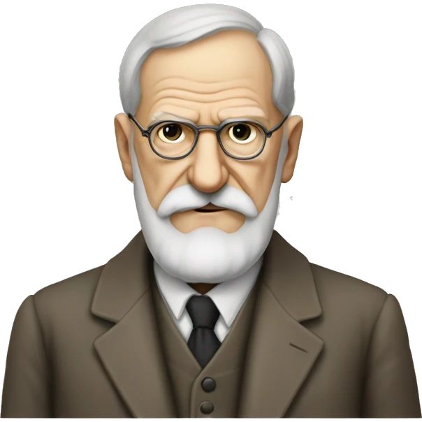 sigmund freud with suite emoji