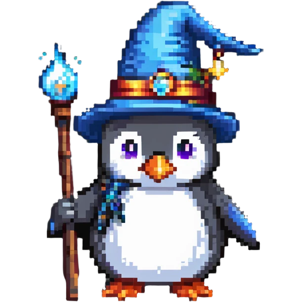 penguin wizard emoji