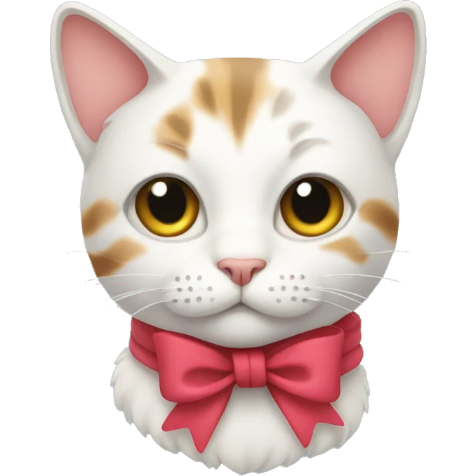 cat with bow emoji