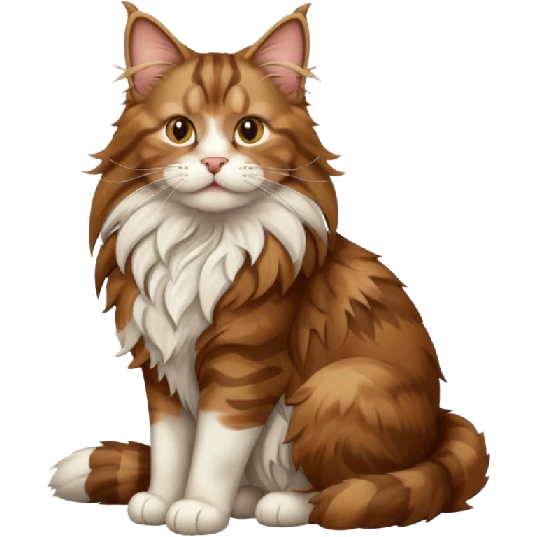 a maine coon cat farting emoji