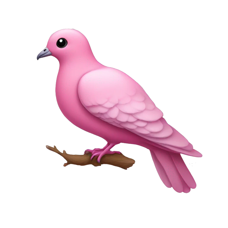 pink dove emoji