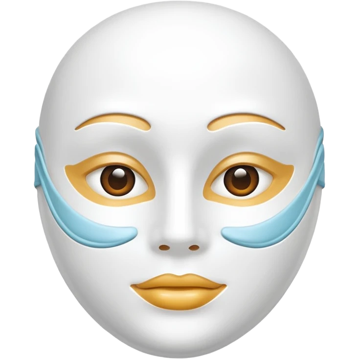 skincare mask without a face emoji