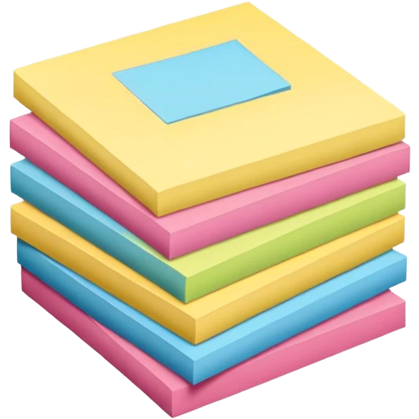 Stack of post it emoji