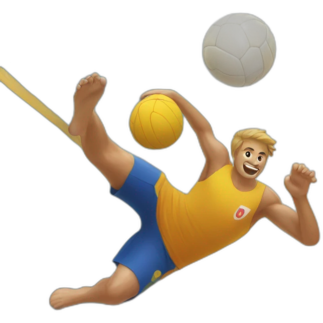 Footvolley ball emoji