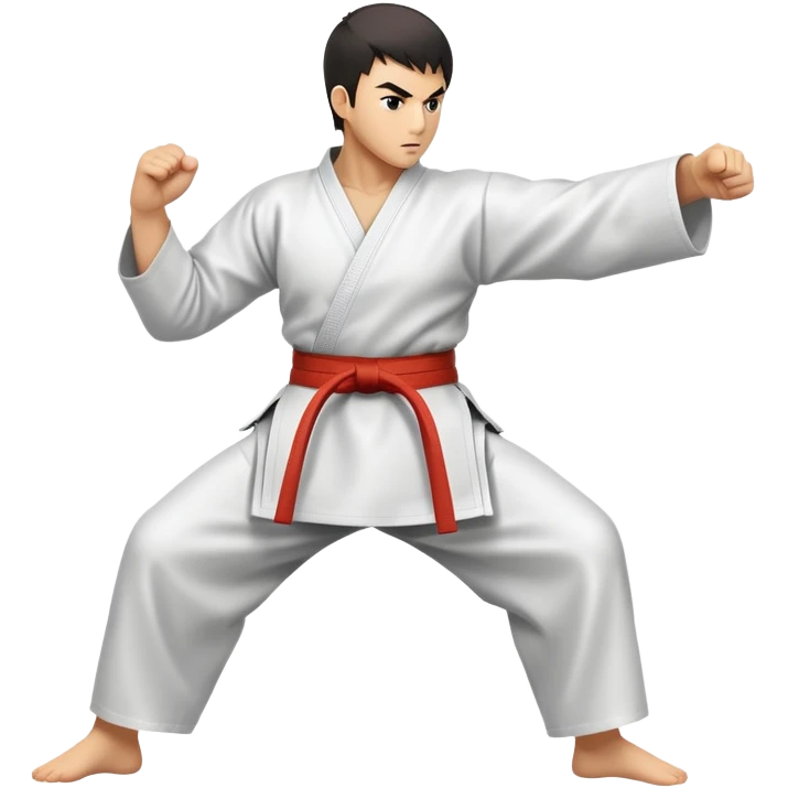 a symbol for martial arts attack emoji