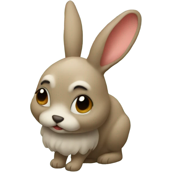 Conejo con moñitos  emoji