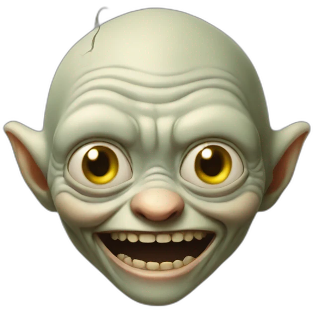 gollum smile emoji