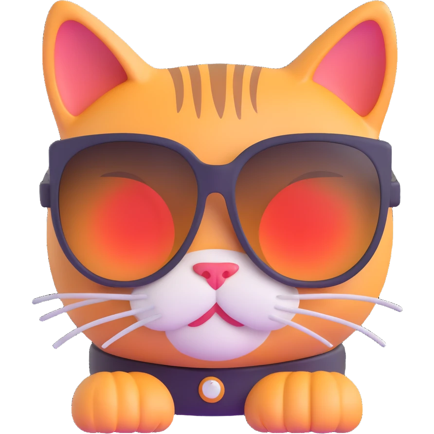 cat wearing sunglasses emoji