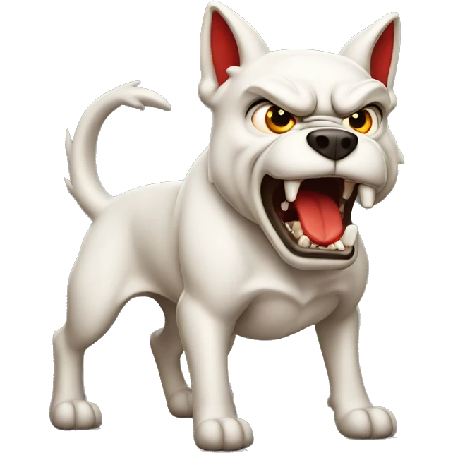 angry devil dog emoji