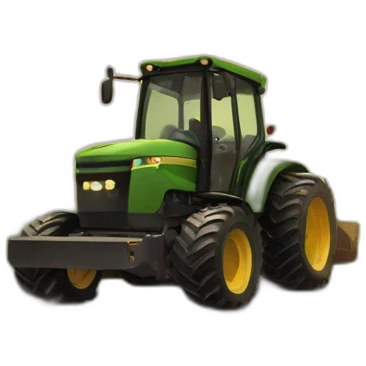 Tractor clearing brush under power lines emoji