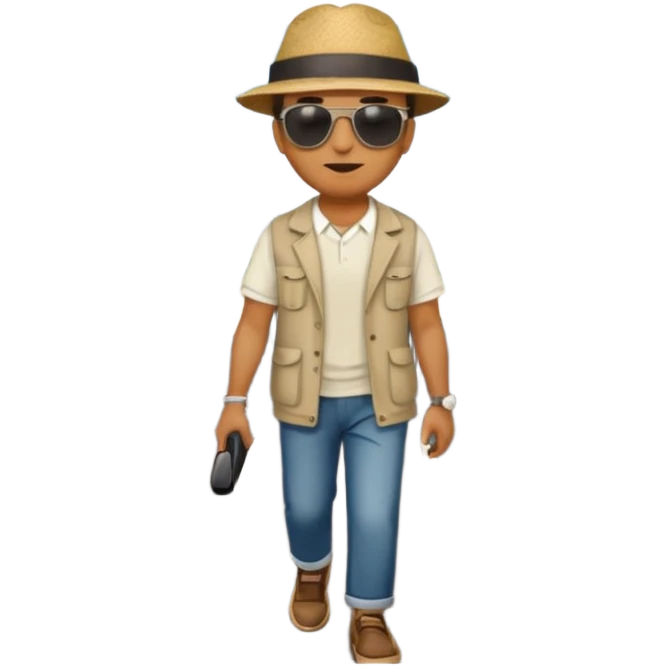 Man on the road  emoji