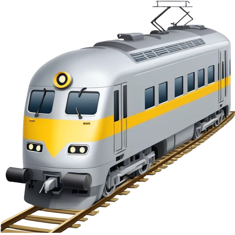 Australian passenger train (Iconic colour: Silver and yellow) emoji
