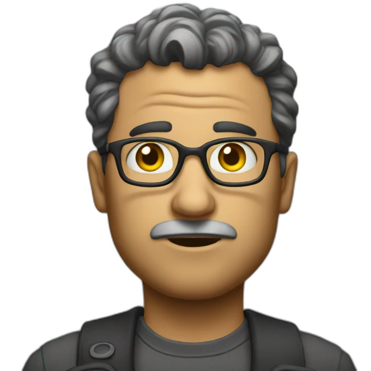 Doubting genius emoji