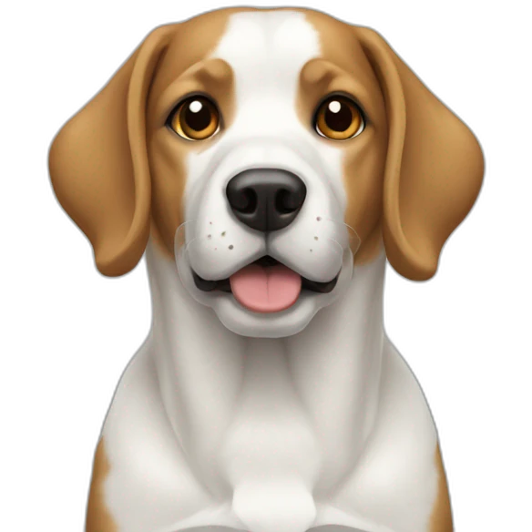 Dog white emoji