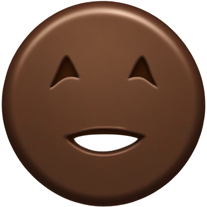 Circle chocolate emoji