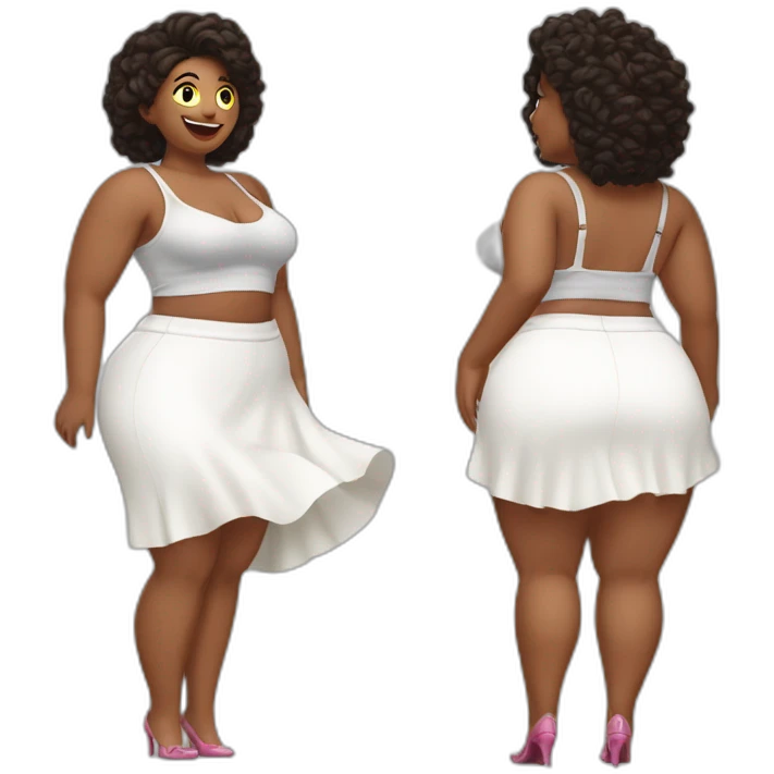 full-body-curvy-beauty-in-a-windy skirt white-knickers-both-sides emoji