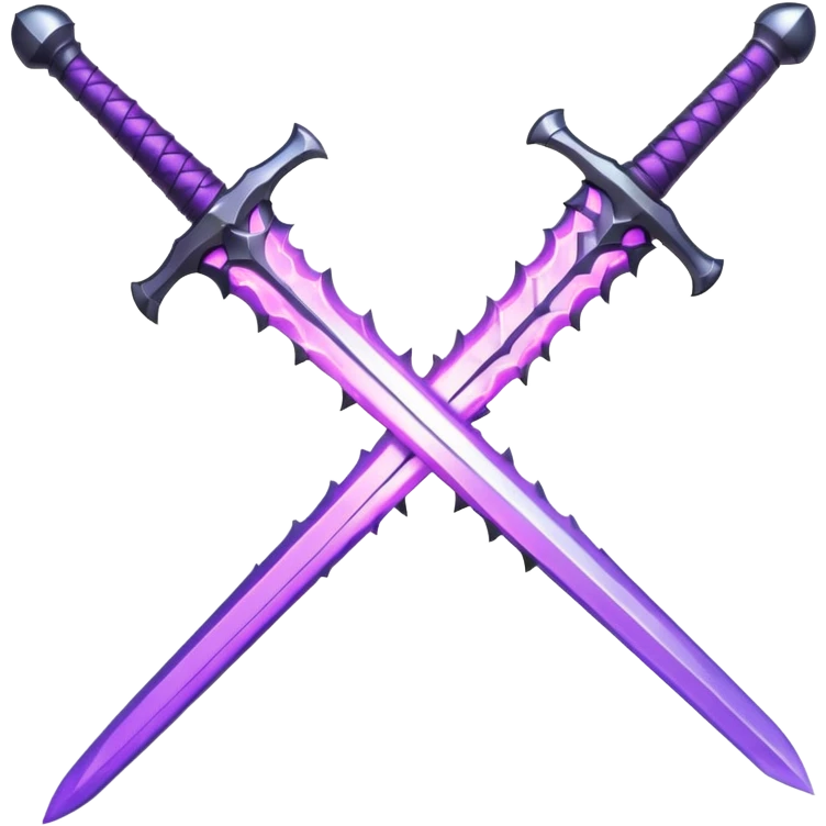 Purple sword emoji