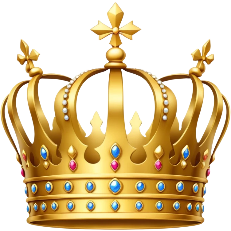 golden royal crown emoji