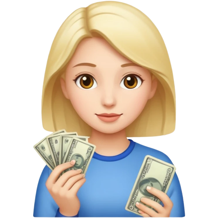 Girl spending money emoji