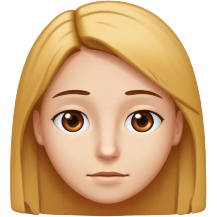 Persona con cabello lacio, tono de piel claro y ojos cafés emoji