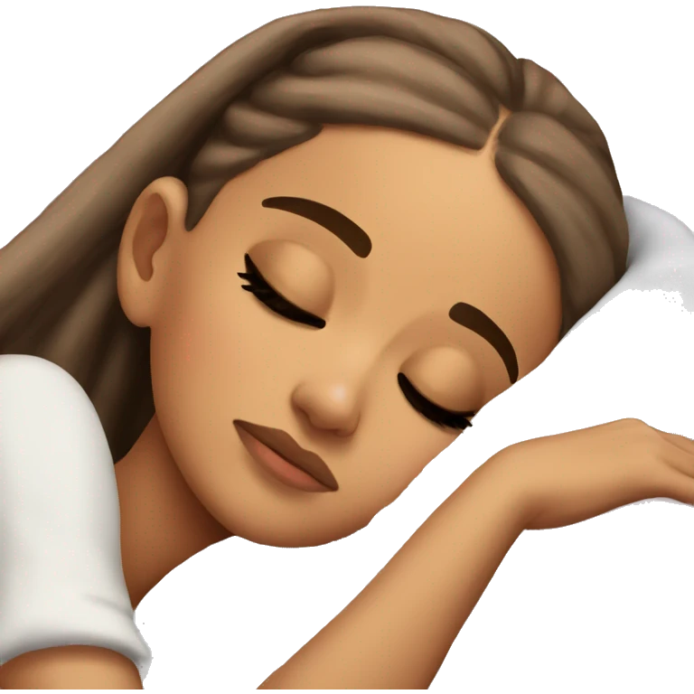 Ariana Grande sleeping emoji