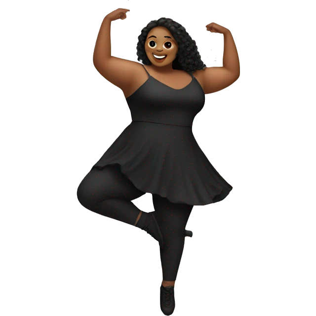 Plus size dancer emoji