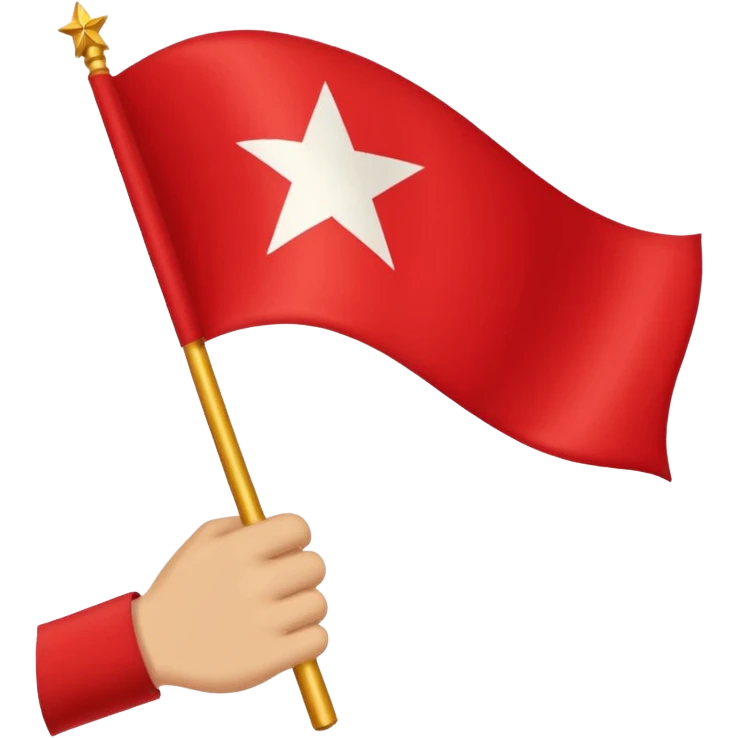 Le drapeau de mouvement militant des jeunes révolutionnaire emoji