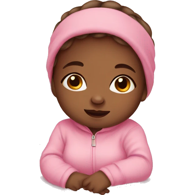 Cute baby girl lagging  emoji