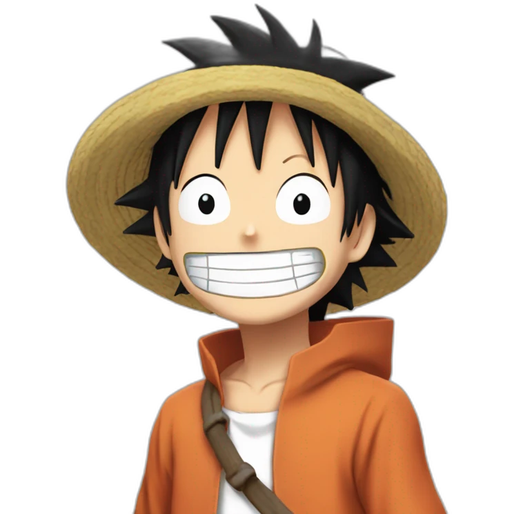 Luffy qui embrasse Naruto emoji