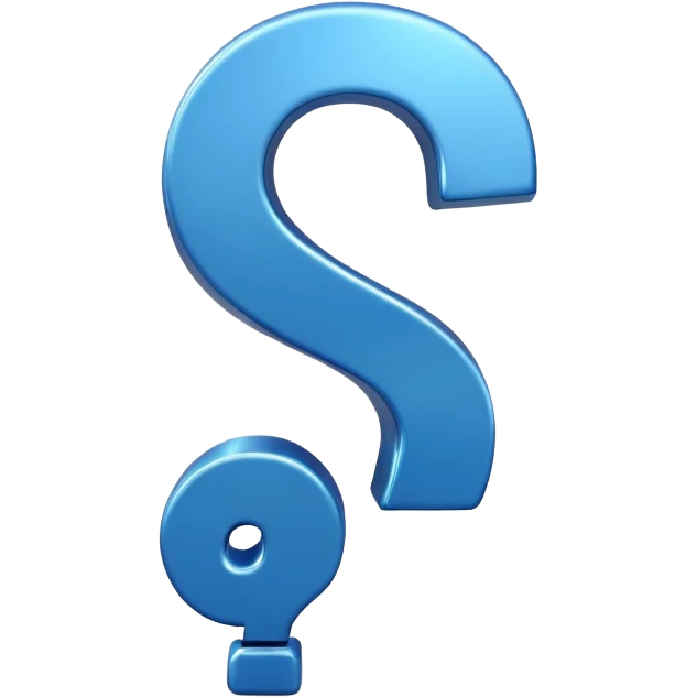 signo de interrogacion azul  emoji