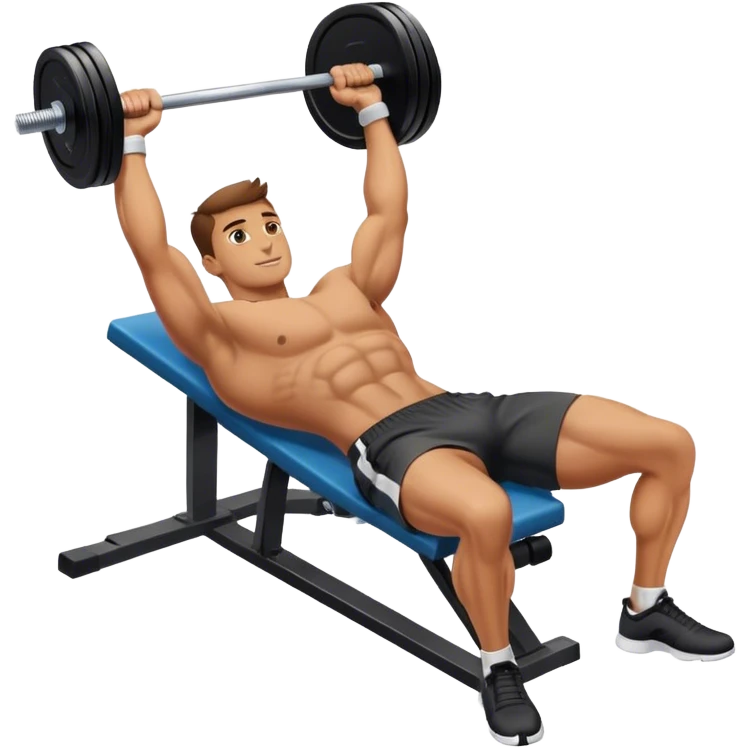 guy lying dumbbell flyes emoji