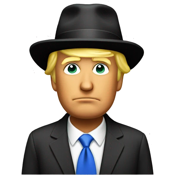 Donald Trump in hat emoji