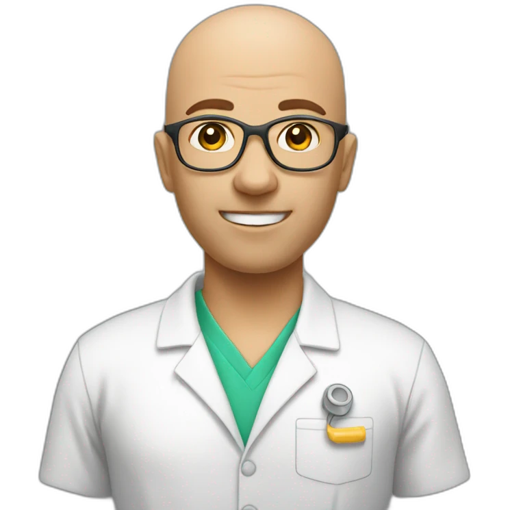 physiotherapist bald emoji