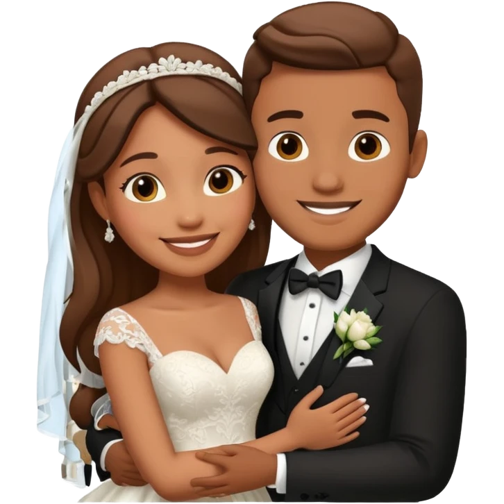 Just married couple emoji