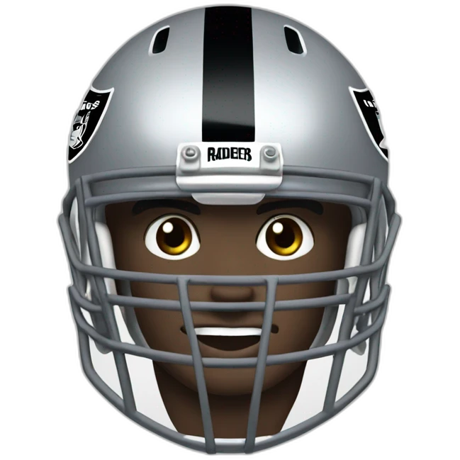 las vegas raiders football emoji