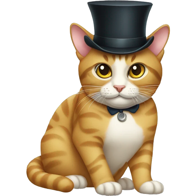 Cat with shade and monocle emoji