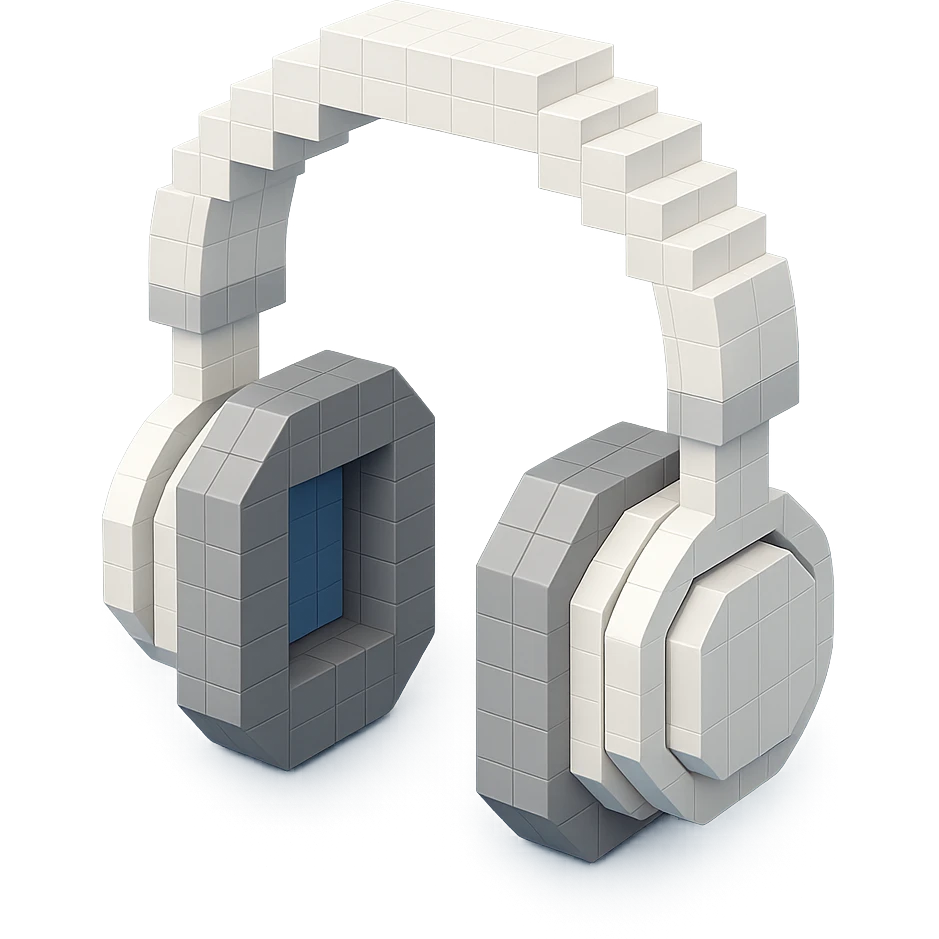 white Sony headphones, futuristic design emoji