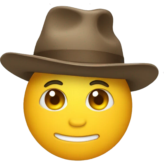 funny hat emoji