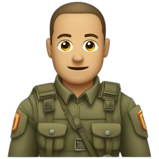 Soldado Saludando Emoticon Decir Sí Señor emoji