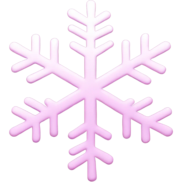 Pink snowflake  emoji